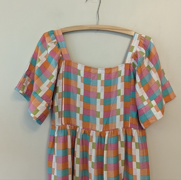 Michelle McDowell Daphne Picnic Paris Check Midi Dress - Picture 4 of 11
